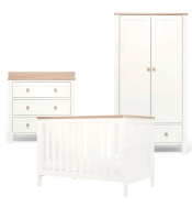 Mamas & Papas Wedmore Furniture Range "White" Cot, Dresser, Changer and Wardrobe Set